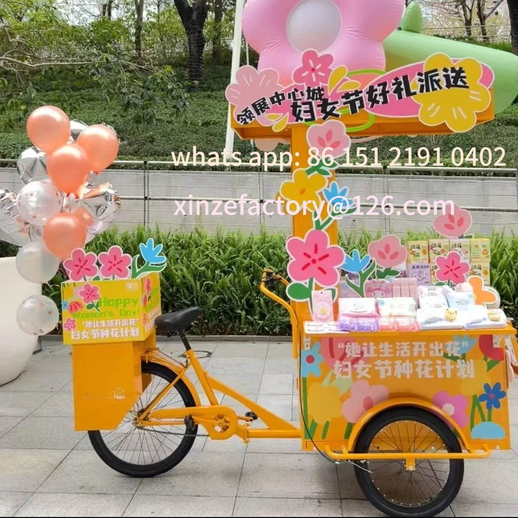 Customizable stall pedal mobile cruise car coffee snack dessert car night market mobile float