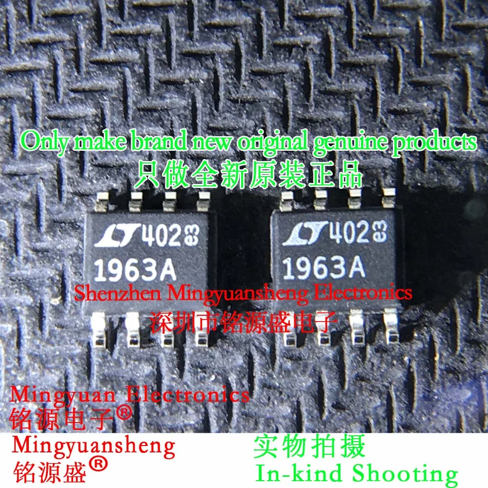 

Mingyuansheng Brand New Original Genuine Lt1963Ais8 # Trpbf Lt1963Ais8 # Pbf Lt1963Ais8 Lt1963A Lt1963 Silk Screen Printing Word Making 1933A Package Sop8 Low Voltage Difference Voltage Regulator 1.5A Ic Chip (1-100Pcs)