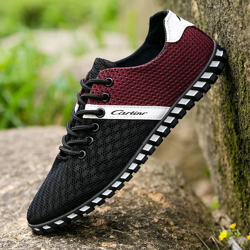 Men's Mesh Shoes Lace-up Lightweight Casual Walking Footwear for Man High Quality Comfortable Breathable Sneakers loafers