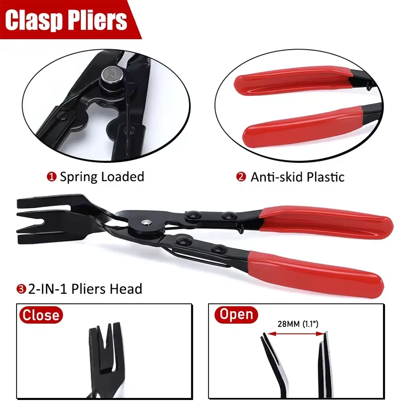 1pcs Car Door Internal Parts Disassembly Tool Car Lock Buckle Starter Fastener Prying Disassembly Tool image 2