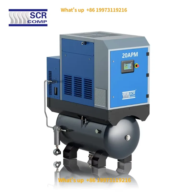 2026 Super Efficient 10~20HP Screw air Compressor  Industrial Compressor Permanent Magnet Air Dryer Filters air Tankis Optional