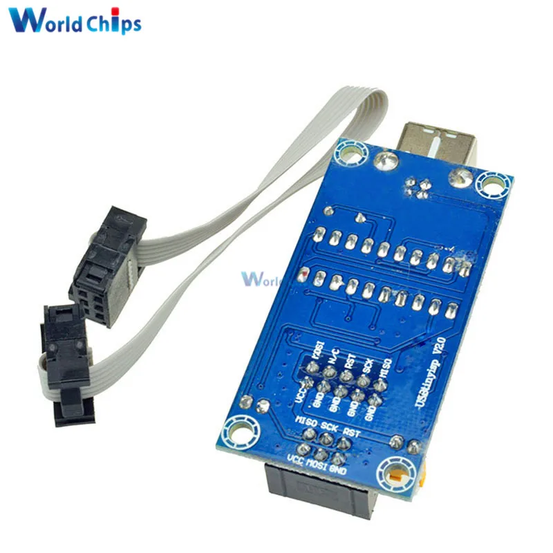 USBTiny USBtinyISP AVR ISP программатор загрузчик для Arduino IDE Meag2560 R3 с 10-контактным кабелем для программирования