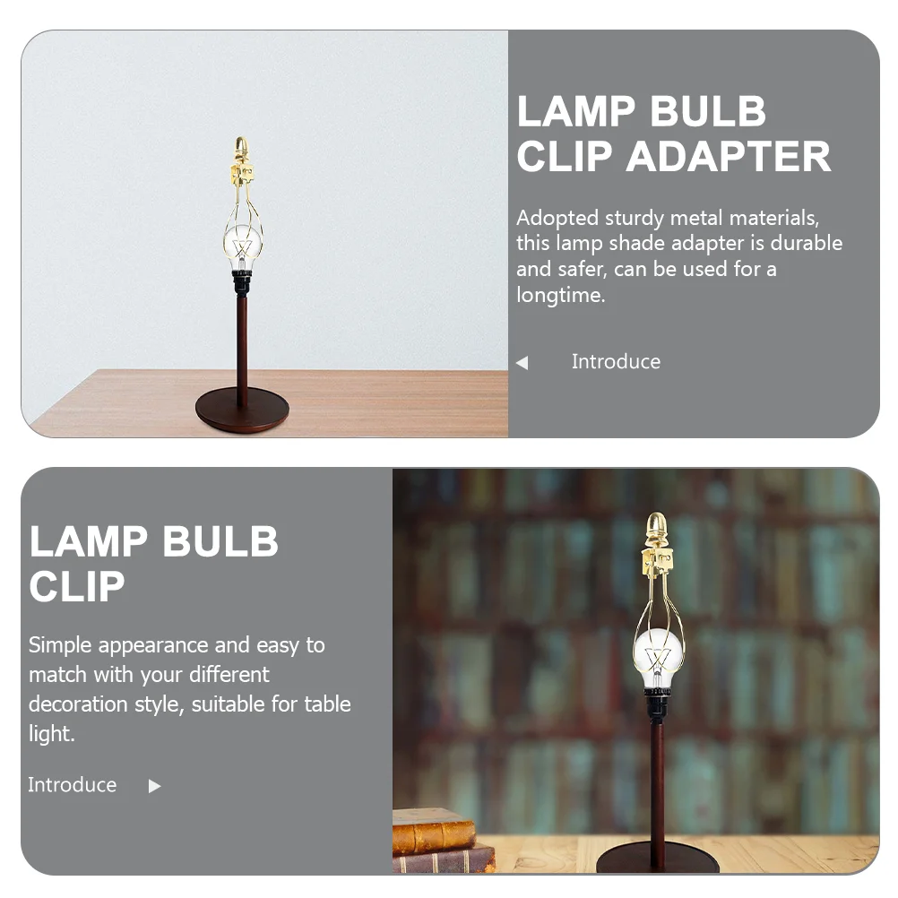 Lamp Shade Light Bulb Clip Adapter Lamp Shade Lamp Bulb Holder Clip Lampshade Adapter