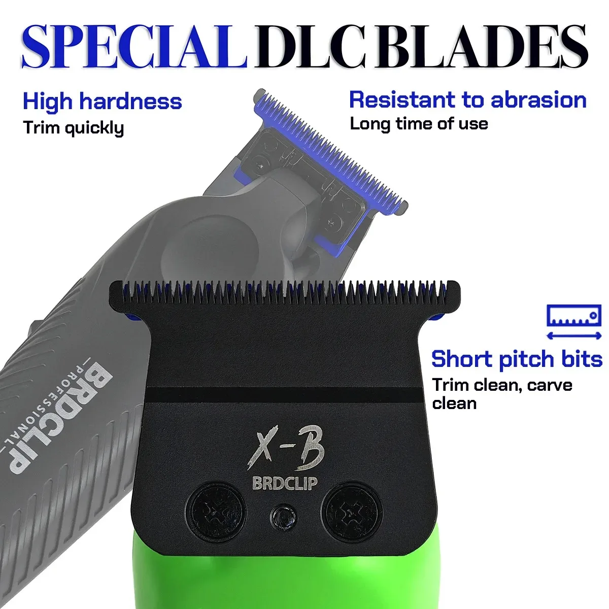 Professional Electric Hair Trimmer BRD 9615 DLC and Blue Ceramic Blade Barber Shop Hair Clipper NG 7982 Electric Shaver 9000RPM