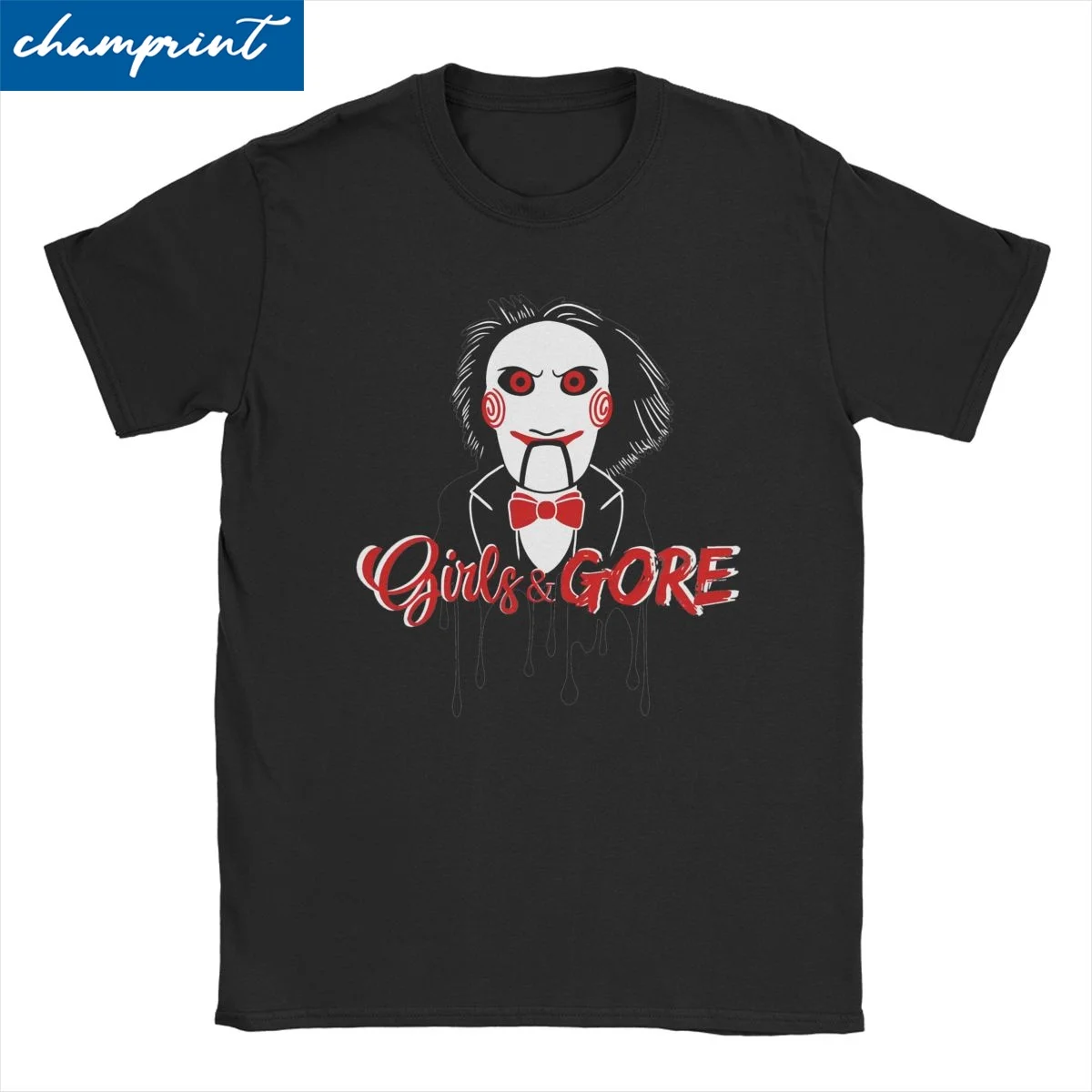 Men Women T-Shirt Girls And Gore Saw Crazy Cotton Tees Short Sleeve Horror Movie Billy T Shirt Crew Neck Clothes Gift Idea