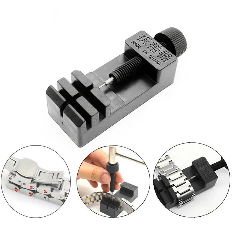 Watch Band Link Remover Adjustable Tool Slit Strap Bracelet Chain Pin Adjuster Repair Tool Kit New