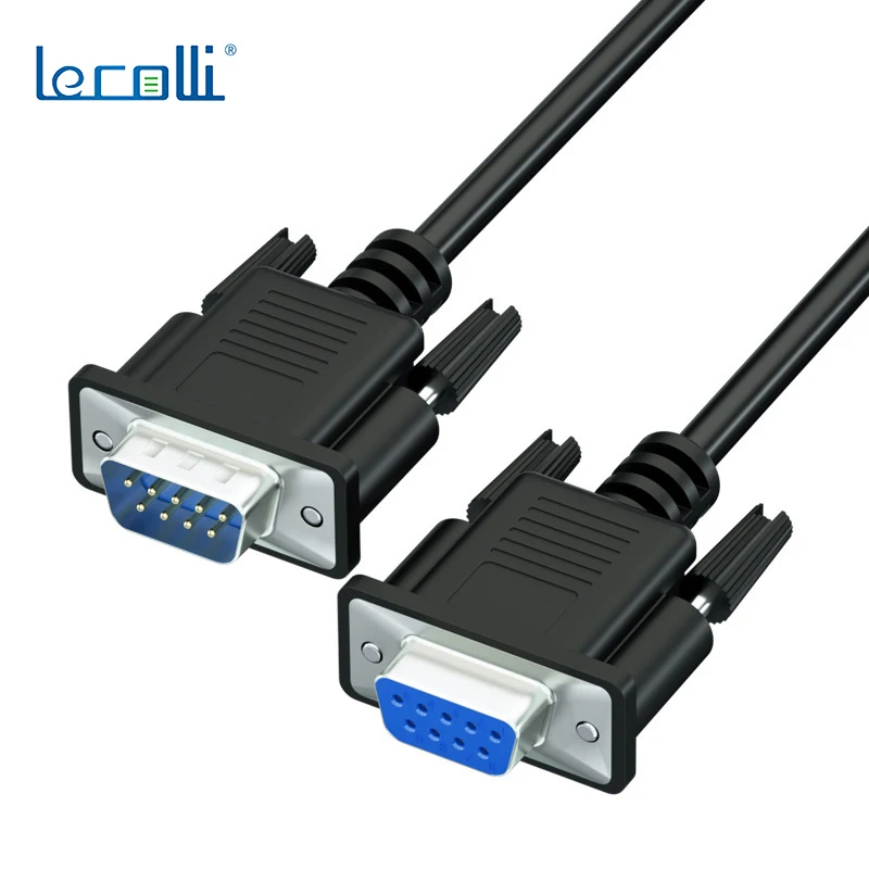 

1.3M/3M/5M Rs232 Connecting Line Adapter Male To Male/female Db9 Serial Line Cross Direct Data Line Extension Cable Jack Adapter