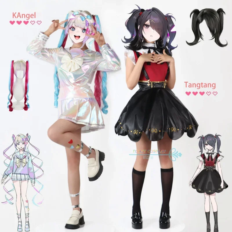 Spiel bedürftige Mädchen Überdosis Cosplay Kostüm Kangel Tangtang Cosplay Outfits Rock für Karneval Frauen sexy Anzüge Anime Rollenspiel