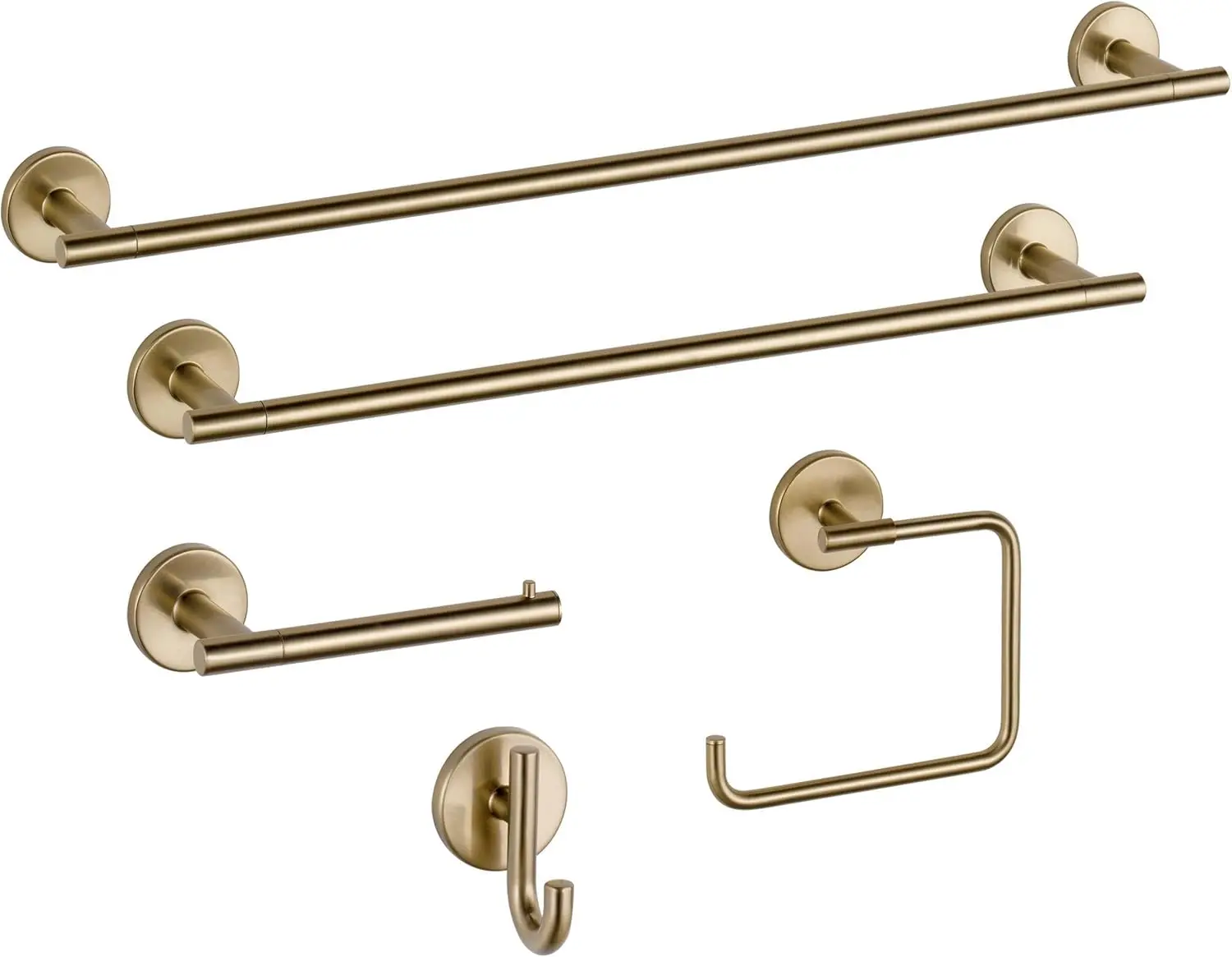 Delta Trinsic (1-Pack) Toilet Paper Holder Champagne Bronze Tissue Roll Holder for Bathroom Organization and Storage Single