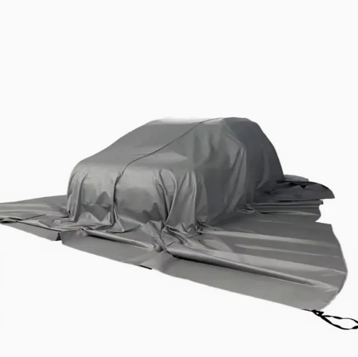 Custom EV Car Fire Blanket Portable 100% fiberglass emergency response hazard Fire Blanket for Lithium Vehicles