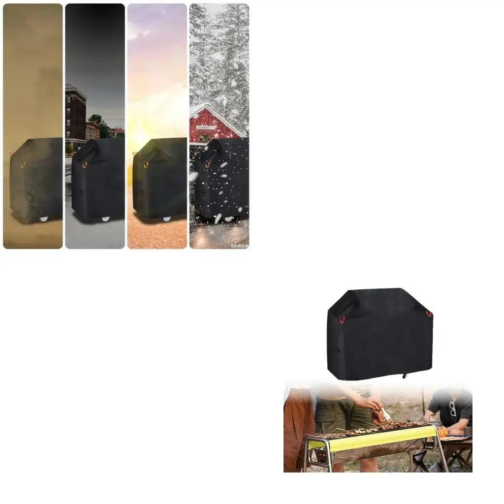 

G6KF Barbecue Shelter Water Resistant 210D Cloth AntiTear Construction Quick Installation Elastic Strap