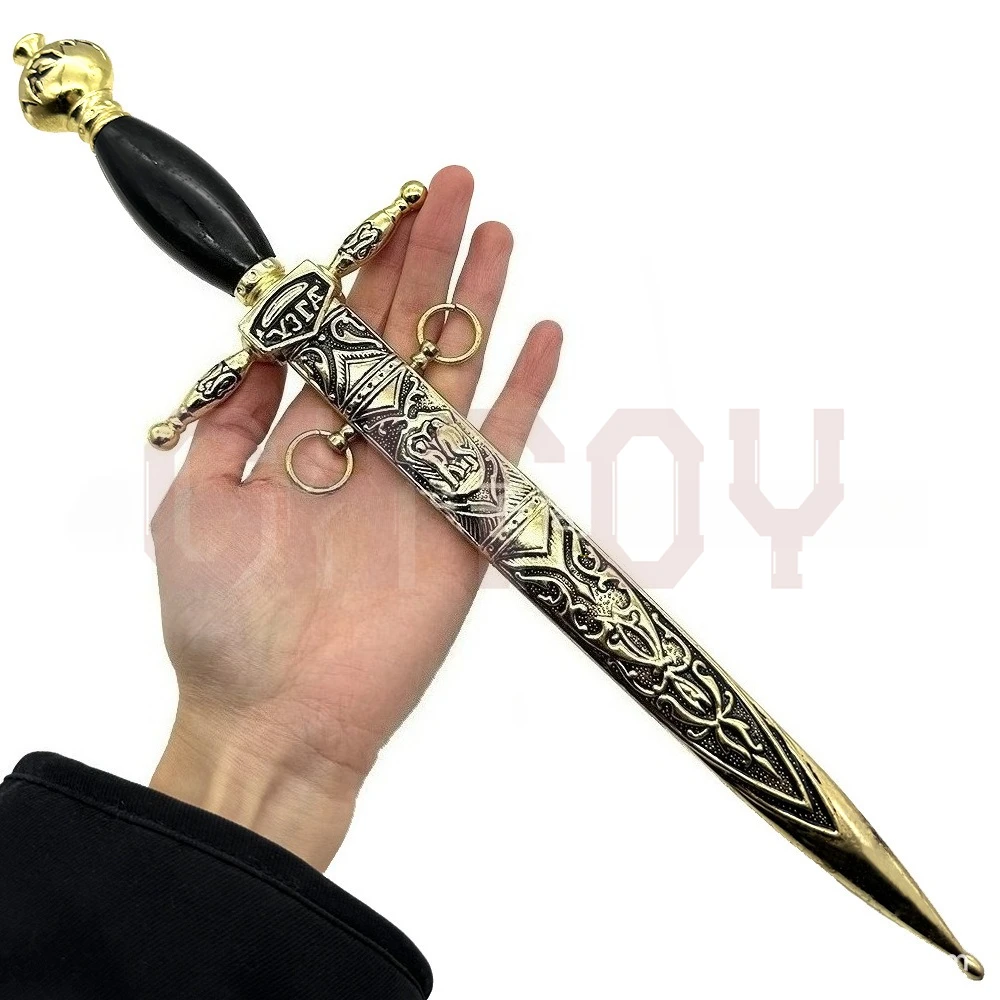 

38cm European Western Swords Uncut Blade Weapons Model High Quality Desktop Display Ornaments Collection Birthday Gift for Boys