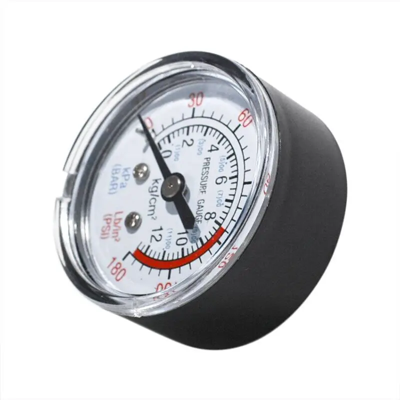 Bar Air Pressure Gauge Thread 1/4 BSP Thread 0-180 PSI 0-12 Manometer Double Scale For Air Compressor Pneumatic Hydraulic Fluid