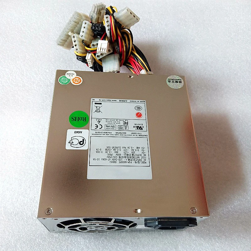 Server Power Supply For Zippy PSM-6600PE 600W Fully Tested