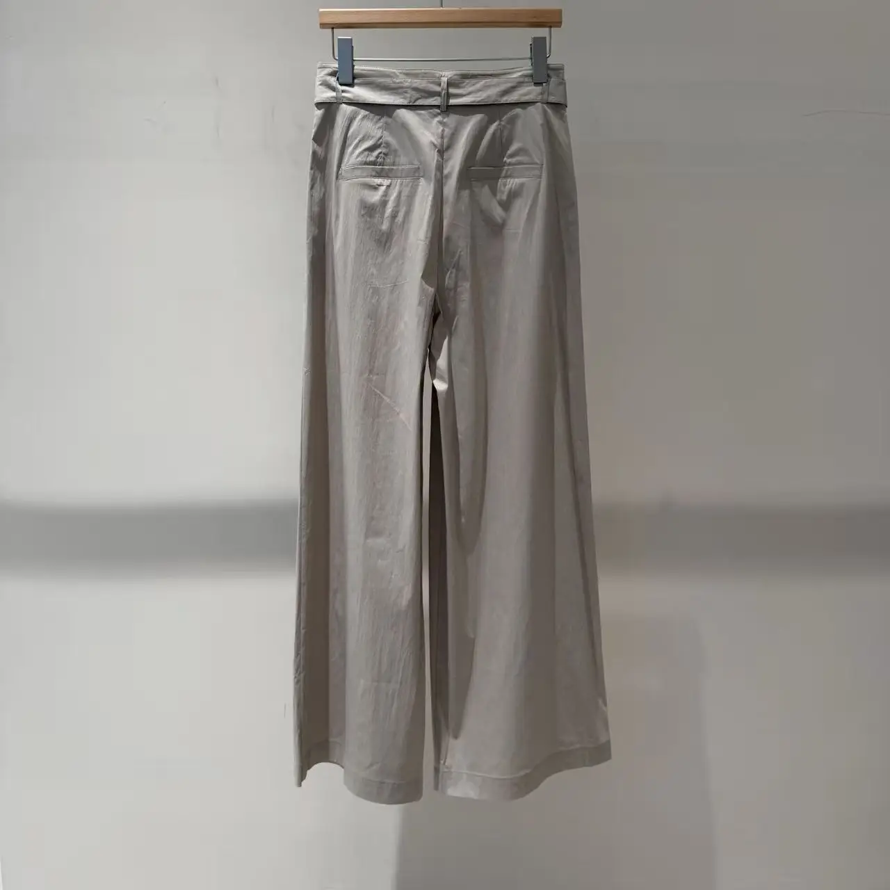 Maxdutti Women's 2026 Summer New Product High Waist Strap Straight Leg Casual Pants Loose And Slim Versatile Wide Leg Pants