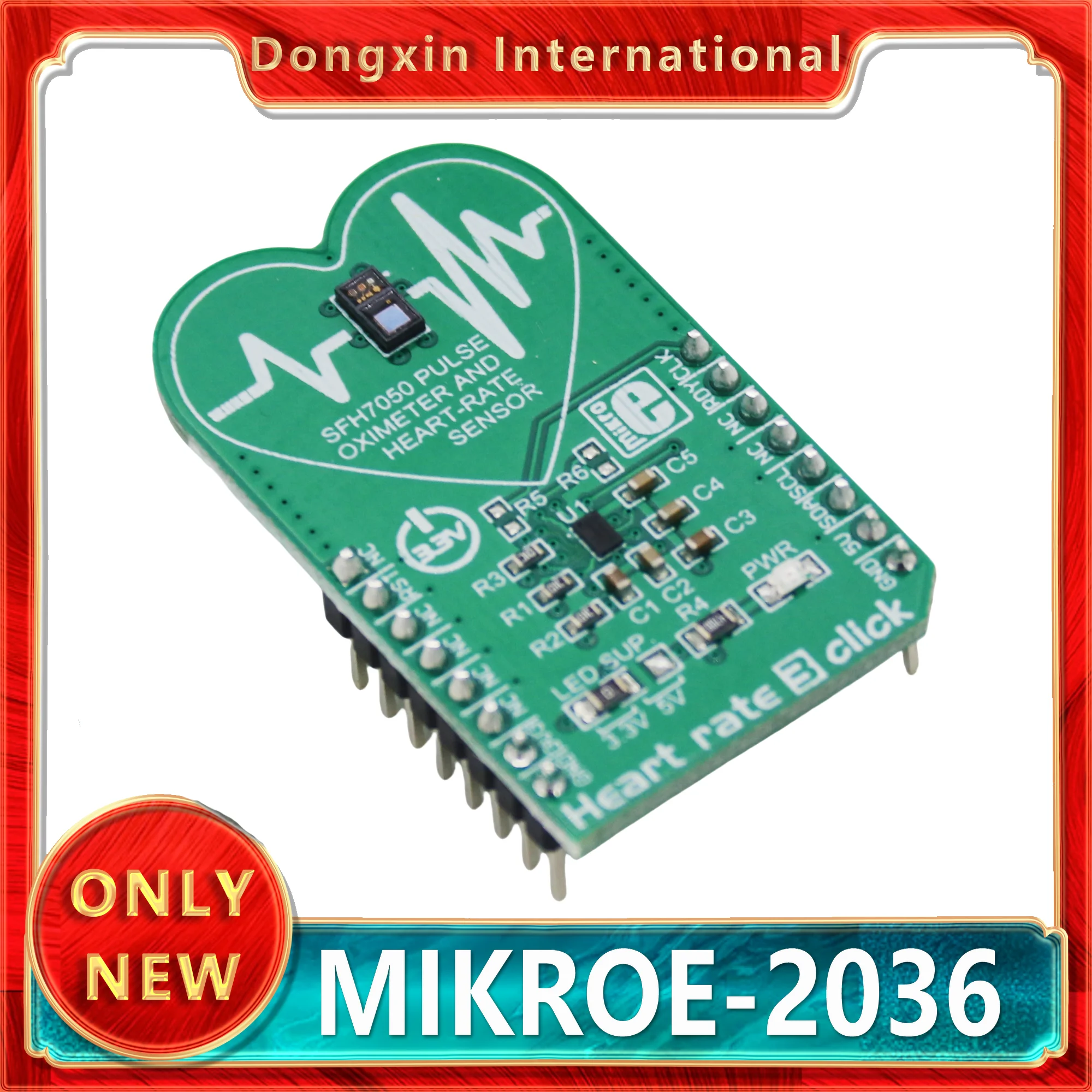 

Brand new original MIKROE-2036 SFH7050, AFE4404 Heart Rate 3 click module