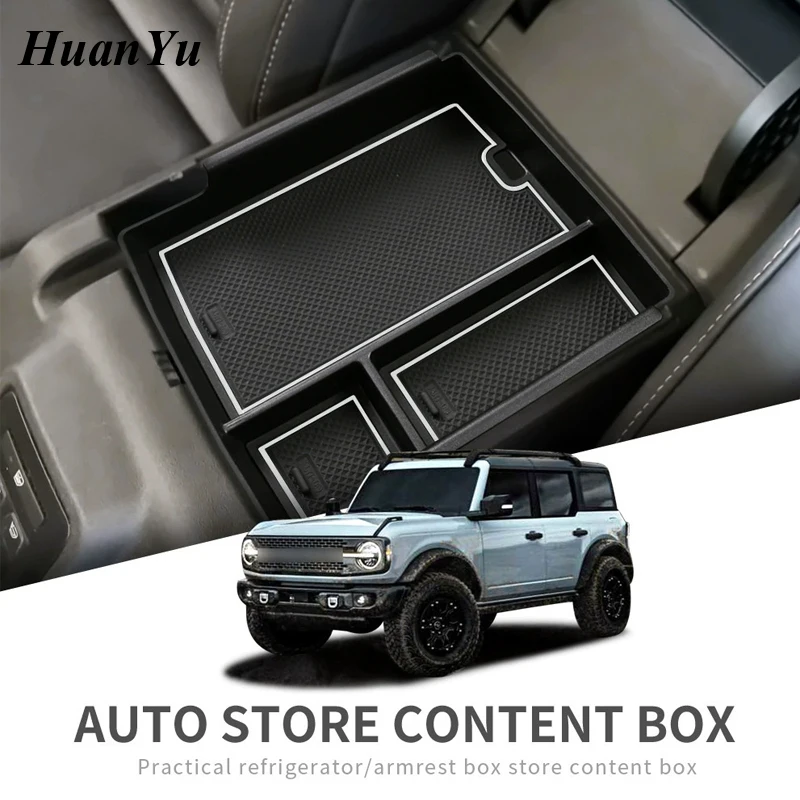 Auto Store Content Box for for Ford Bronco 2021 2022 2023 Stowing Interior Part Storage Handle Car Accessories &2025 +