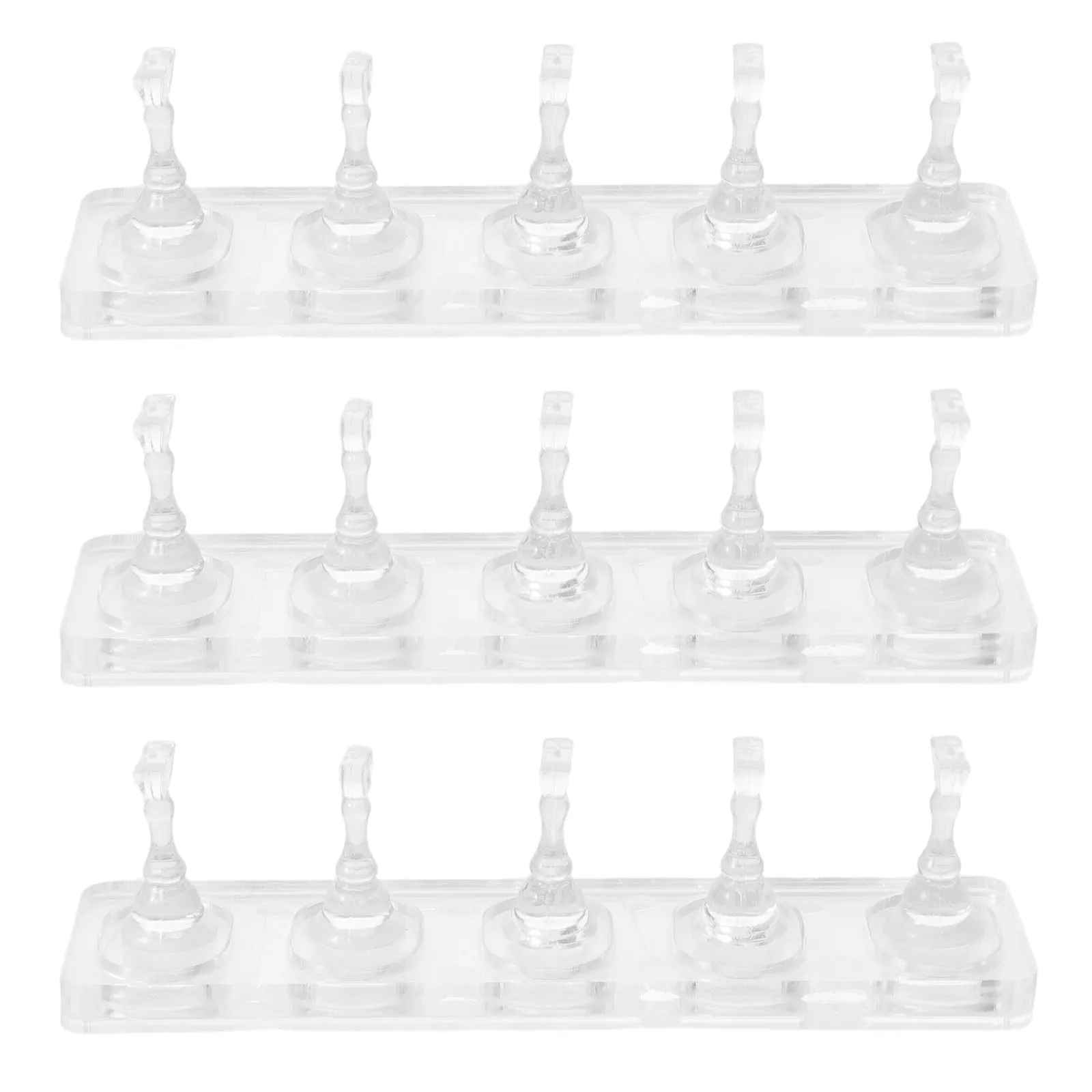 

Nail Practice Base Stand Acrylic Transparent Adjustable Height Manicure Display Nail Art Training Holder for Professional Use