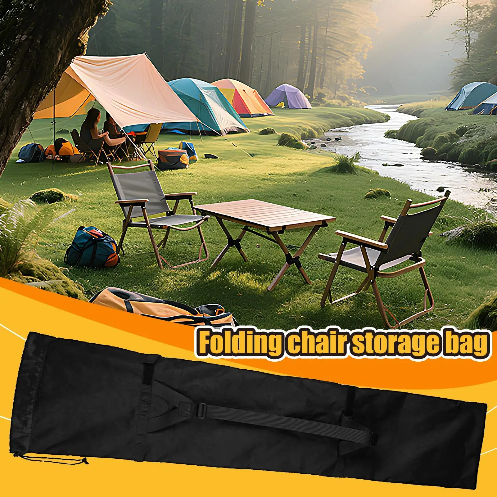 

Сменная сумка для кемпингового стула, сумка для мелочей, износостойкая сумка для палатки, органайзер для стула для газона, сумка для хранения дорожного стула для пикника