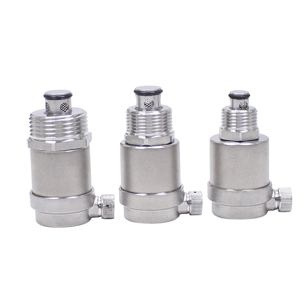 1/2 "3/4" 1 "BSP Rosca Externa SS304 Aço Inoxidável Válvula de Alívio de Segurança de Escape Automático Válvula de Escape Automática