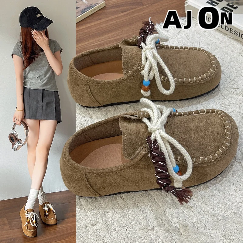 

Autumn and winter new women's shoes fashion shoes women's casual shoes suede wear-resistant flat shoes