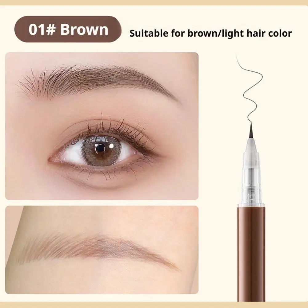 3 farben 1pc Augenbraue Stift Wasserdichte Spitze Augenbrauen Stift Stift Bleistift Wasserdicht Schwarz Augenbraue Flüssigkeit Augenbraue Make-Up Tattoo d3N0