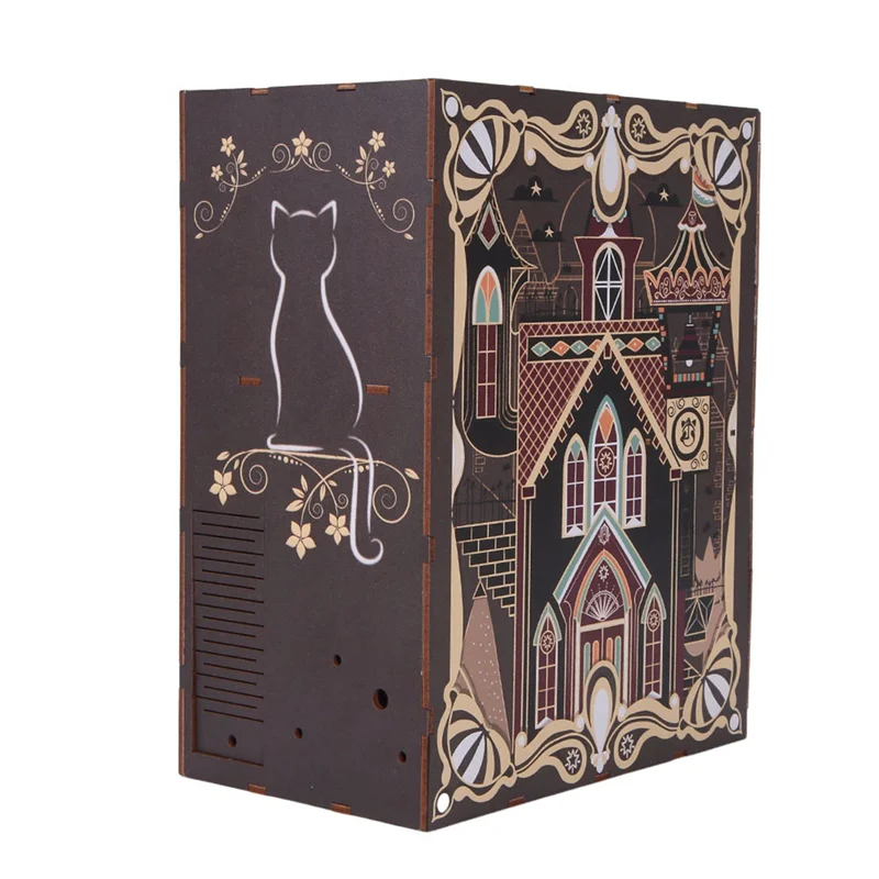 مجموعة زاوية الكتب CYGJ-DIY، رف الكتب في الطابق السفلي DIY، مع أضواء للأطفال/الكبار