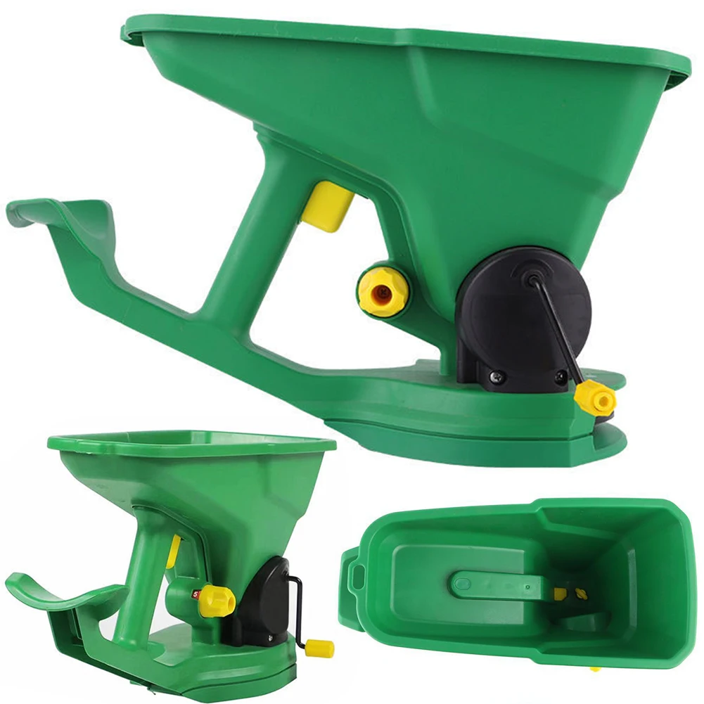 

1.5L Gardener Hand Held Seed Spreader 5 Gear Energy Saving Portable Spreader Manual Seeder for Gardens Lawns Small Farms