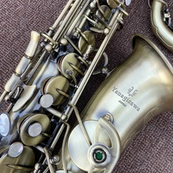 Japan W01 professional saxophone flat E key antique bronze brushed alto saxophone instrument