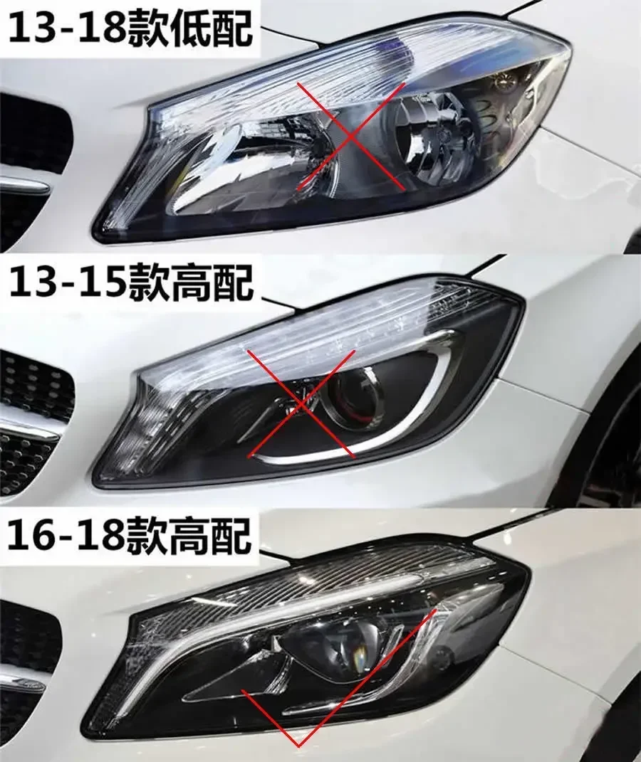 

Headlamps Cover Lens Transparent Lampshade Headlight Shell Plexiglass For 2017-2018 Benz W176 A-Class A180 A200 A260 A45 AMG