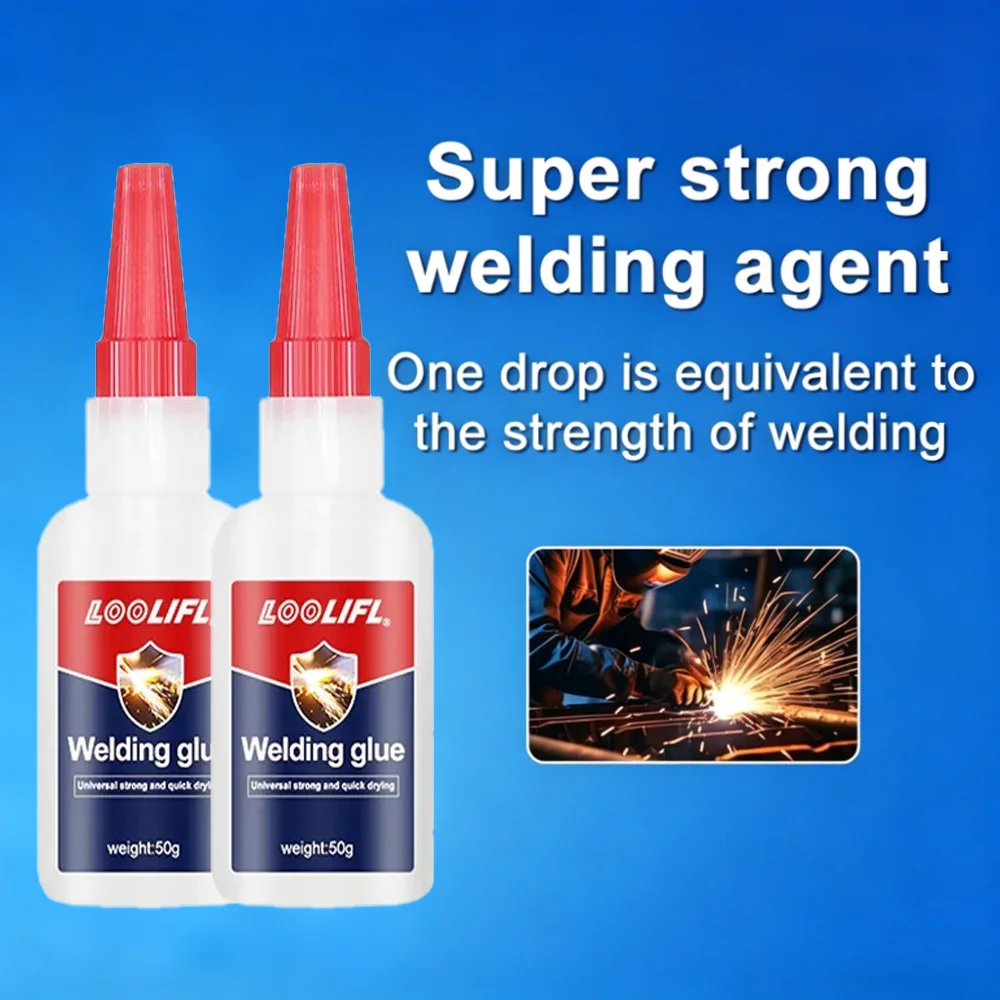 Welding High Strength Oily Glue - Universal Superglue Mighty Instant Glue for Resin Ceramic Metal Glass Liquid Glue 20g/50g.