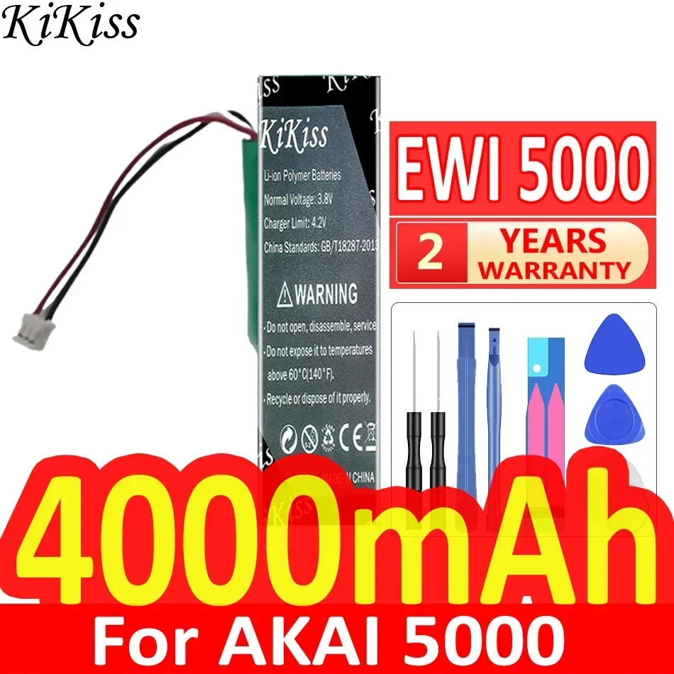 KiKiss Battery 4000mAh For AKAI 5000 EWI For SOLO FPO-72-003-S