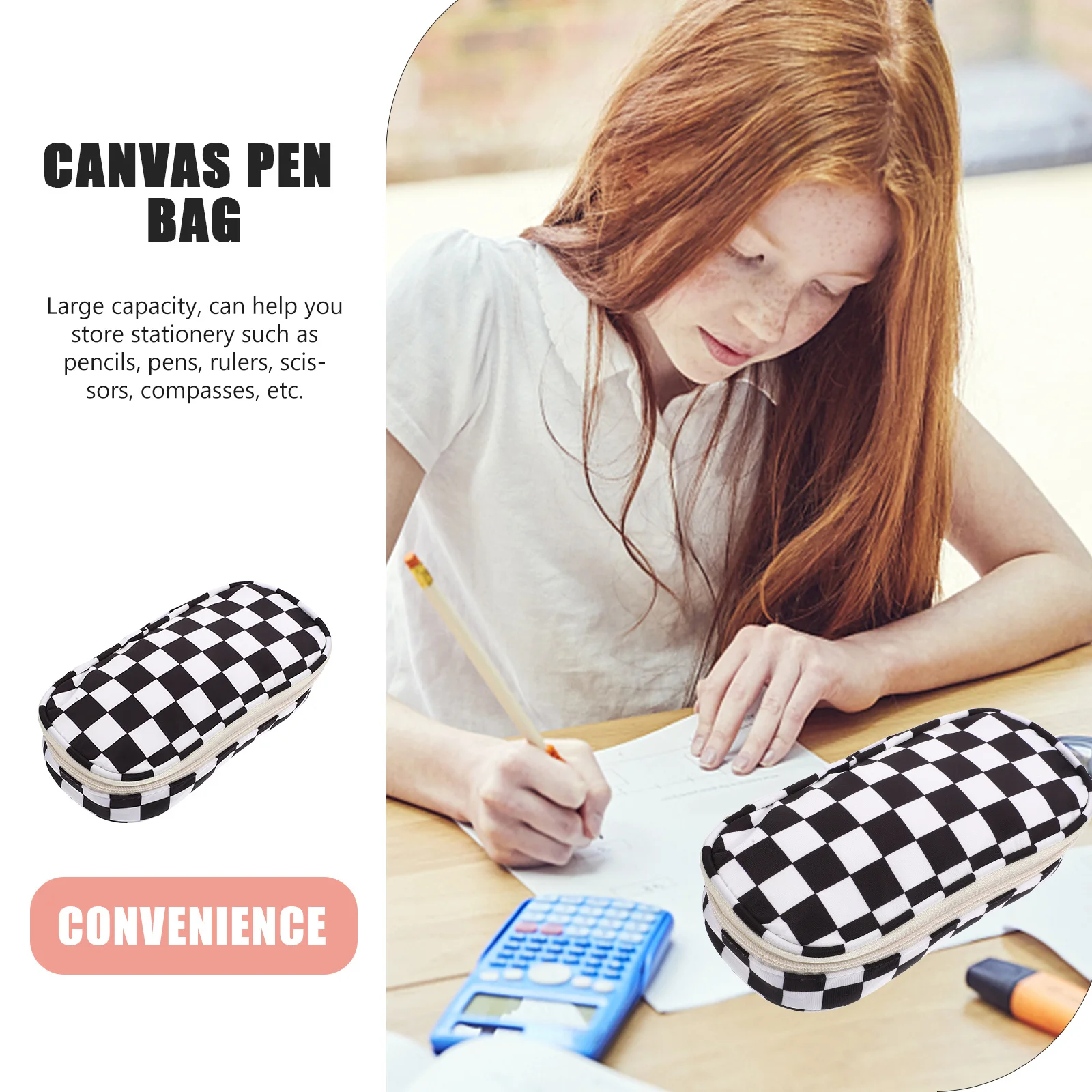 مقلمة ذات سعة كبيرة، صندوق أقلام منظم، مستلزمات الطلاب، حقيبة محفظة للسفر، صندوق أقلام رصاص، يجب أن يكون لدى الكلية