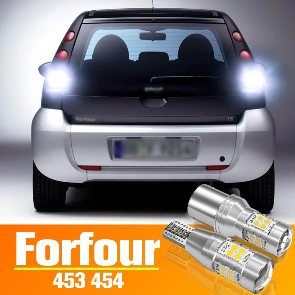 2pcs LED Reverse Light For Smart Forfour 1 MK1 454 2 MK2 453 Accessories Bulb 2004-2019 2014 2015 2016 2017 2018 Backup Back up