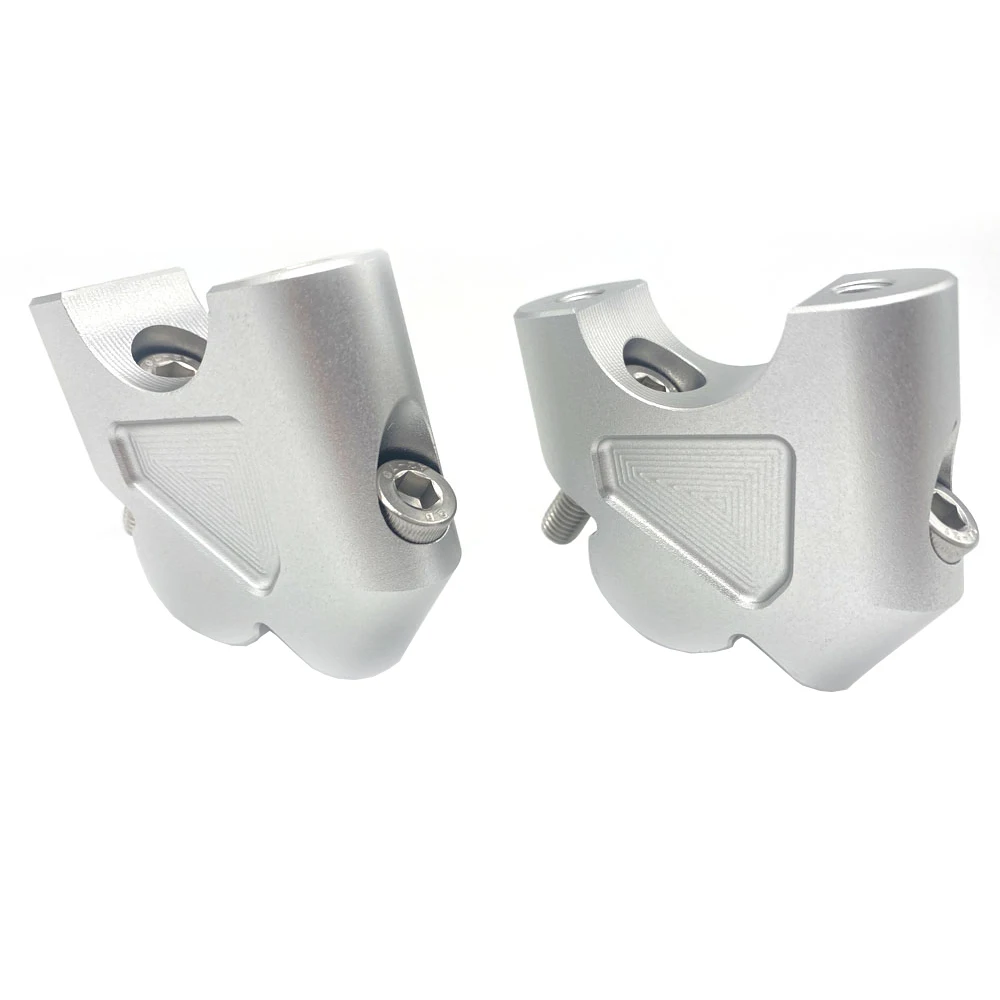 

Подходит для руля 32 мм/1,25 дюйма, серебряные стойки руля с ЧПУ, зажимы для руля