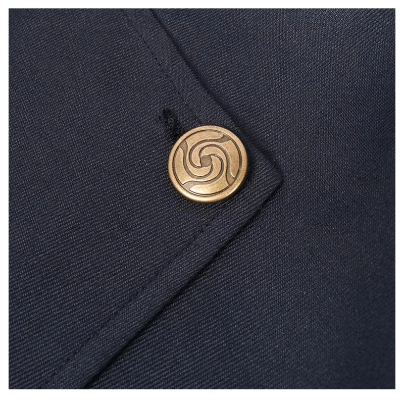 Gojo Satoru Cosplay disfraz de Anime Jujutsu Kaisen disfraz de Cosplay uniforme azul marino traje con peluca Halloween uniformes de calidad para hombres
