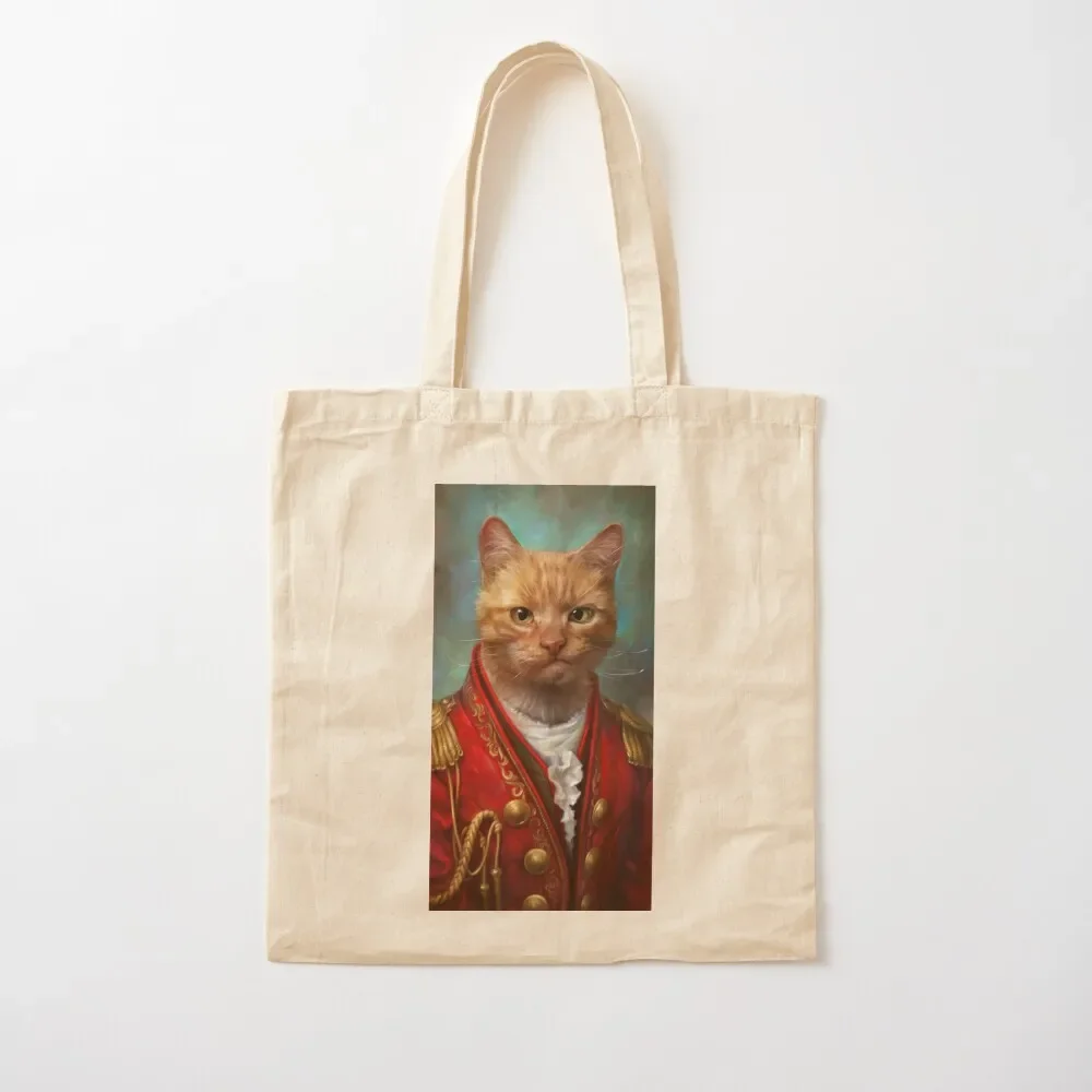 

Court General Wise Cat Tote Bag canvas bags shopping bags foldable eco bag folding Cloth bags Tote Bag