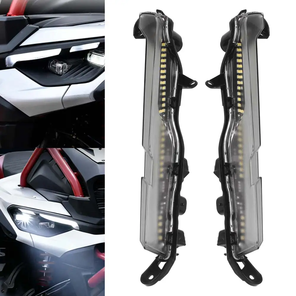 ATV Front DRL Bumper Lamp Auxiliary LED Light For Can-Am Outlander 1000R MAX 2025+ Daytime Running Light Accessories