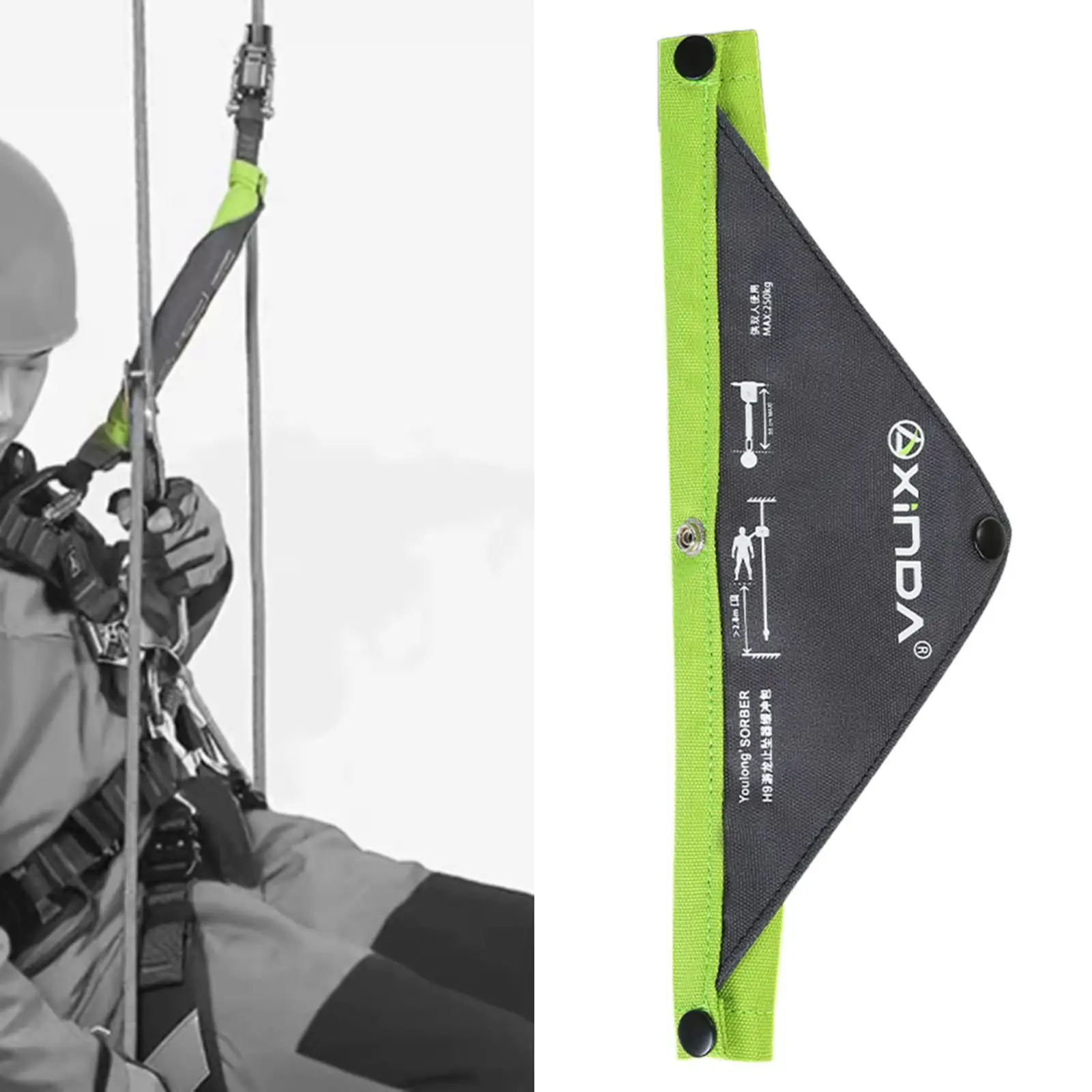 Energy Absorption Package Potential Energy Absorption Rope Protection Sturdy Wear Resistant Climbing Protector for Climbing