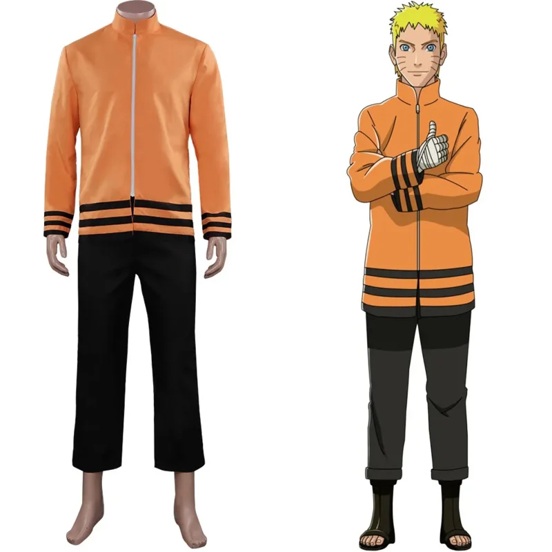 Japanese Anime the 7th Hokage Uzumaki Boruto Cosplay Costume Top pants Halloween Masquerade Party Cosplay Suit