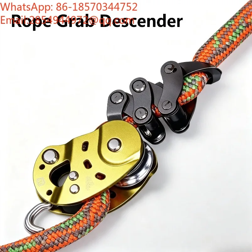 2027     Upgraded Mechanical Rope Grabber, Tree Climbing Ascender Descender, High‑Altitude Safety Rope Cam Device