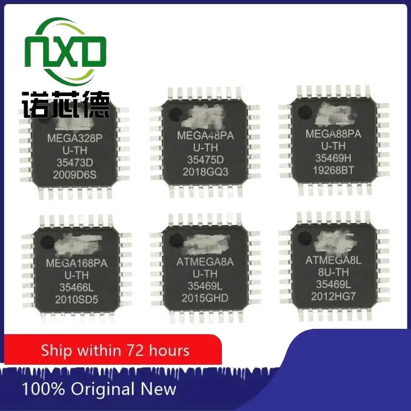 

5PCS/LOT ATMEGA328P-AU ATMEGA48PA-AU ATMEGA88PA-AU ATMEGA168PA-AU ATMEGA8A-AU ATMEGA8L-8AU New and original LQFP32