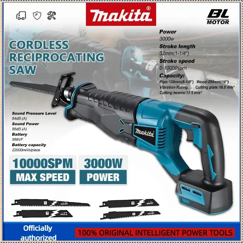 

Makita Cordless Reciprocating Saw For 18V Battery Reciprocating Saw Portable Power Tools