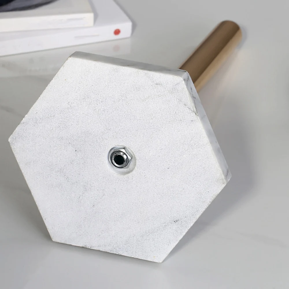 A05E-ゴールドペーパースタンド大理石ベース垂直ペーパータオルラックモダンなペーパータオルホルダーロールトイレカウンタートップキッチン