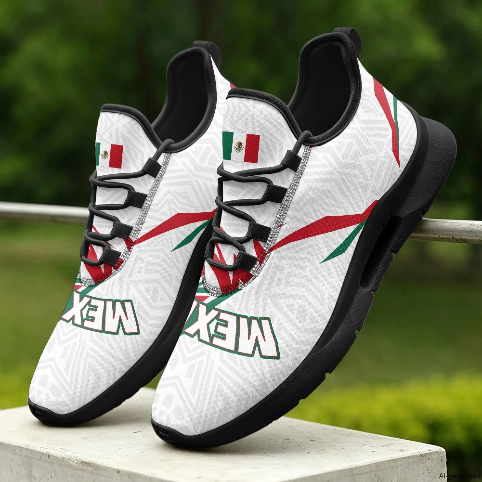 XIXIRIMIDO Men\\'s Sneakers 2026 Nurse Lace-up Casual Shoes Nurse Sneakers House Shoes Sport Shoes Women Mexican Flag 35-48