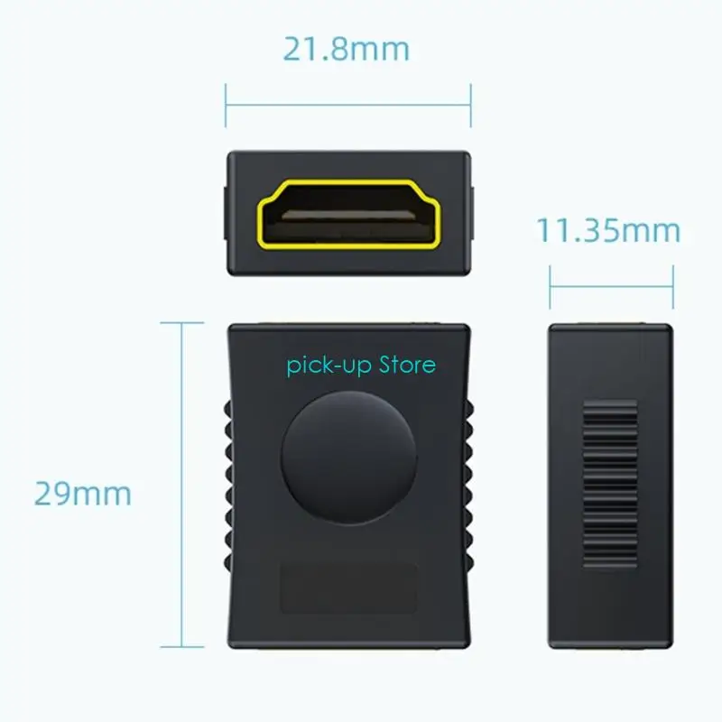Q5WA HDTV에서 HDTV 커넥터 확장 어댑터 골드 도금 HDTV 커플러 HDTV 암컷 대 여성 어댑터 4K@랩탑 용 60Hz