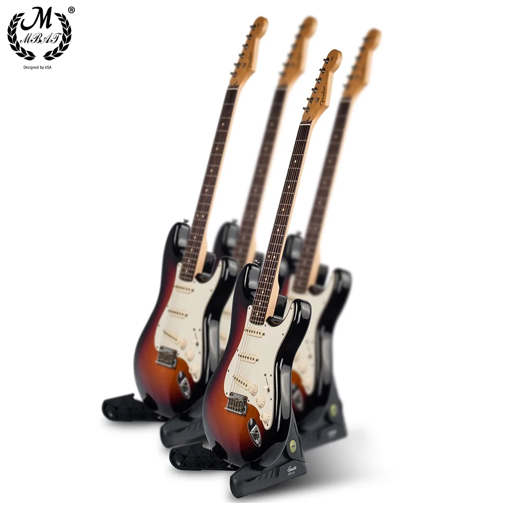 Black Guitar Stand Portable A-Frame Musical Rack Holder Bracket Universal Folding Tripod Holder Guitar Accessories