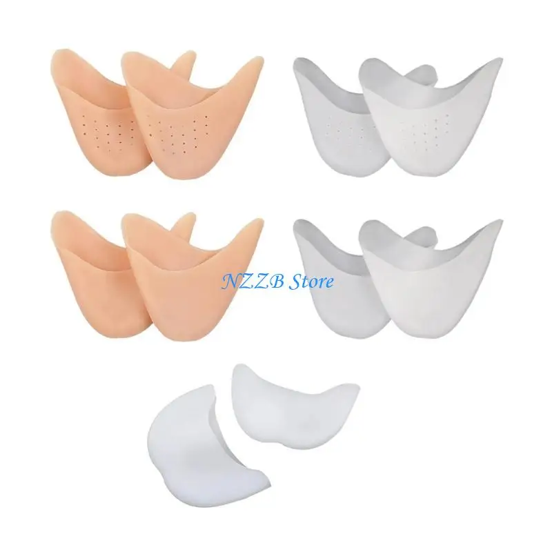 

T21F Soft Gel Toe Protectors with Hole for Women Soft Silicone Gel Toe Pouches