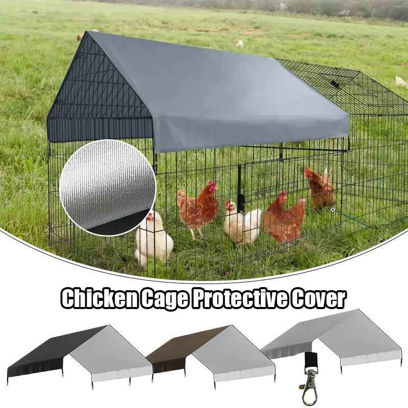 210D Oxford Cloth Chicken Coop Ceiling Cover Waterproof Sunscreen UV Protection Outdoor Poultry Cage Cover Universal Cover Cloth