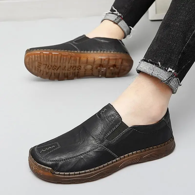 

Loafers Men's Shoes 2024 New Summer Breathable White Moccasins Men's Casual